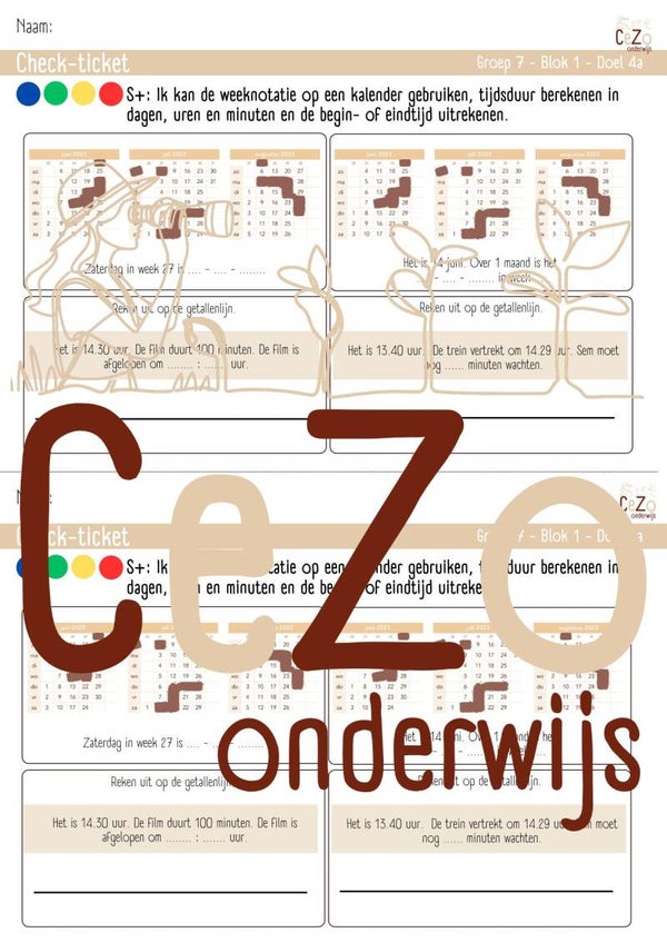 Check-ticket - Groep 7 - Pluspunt - Blok 1 - 4.1