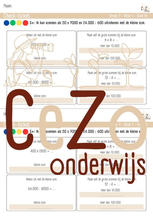 Check-ticket - Groep 7 - Pluspunt - Blok 1 - 4.1