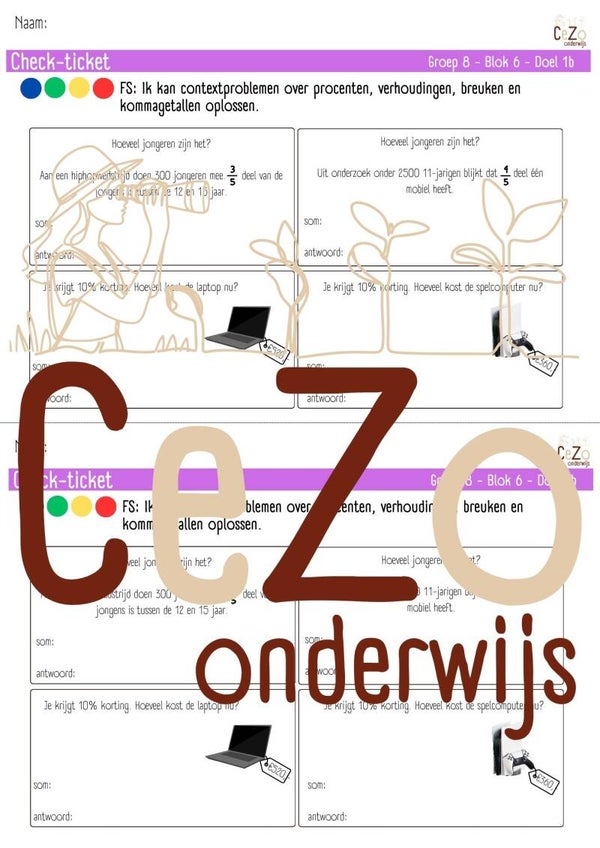 Check-ticket - Groep 8 - WIG - Blok 6 - 5.1
