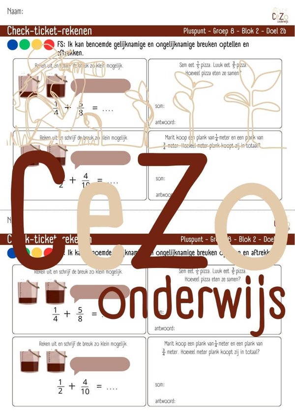 Check-ticket - Groep 8 - Pluspunt - Blok 2 - 4.1