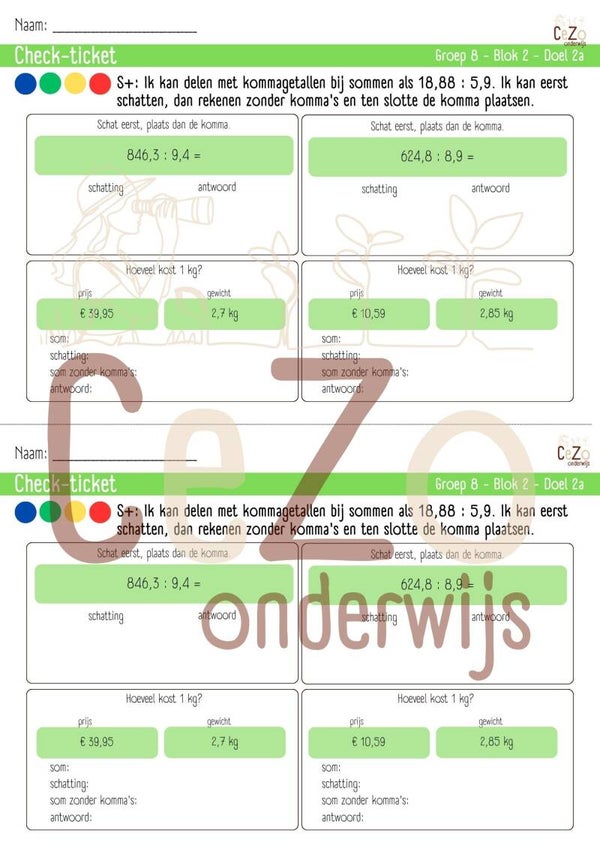 Check-ticket - Groep 8 - WIG5 - Blok 2