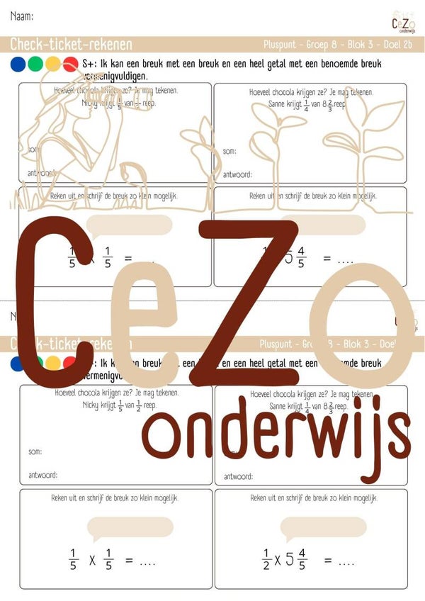Check-ticket - Groep 8 - Pluspunt - Blok 3 - 4.1