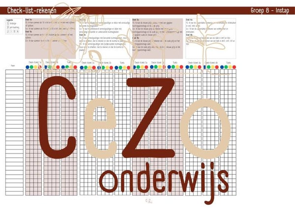 Check-list - Groep 8 - Pluspunt - Instap en Blok 1 - 4.1