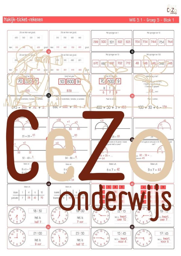 Nakijk-ticket - Groep 5 - WIG - Blok 1 t/m 9 - 5.1