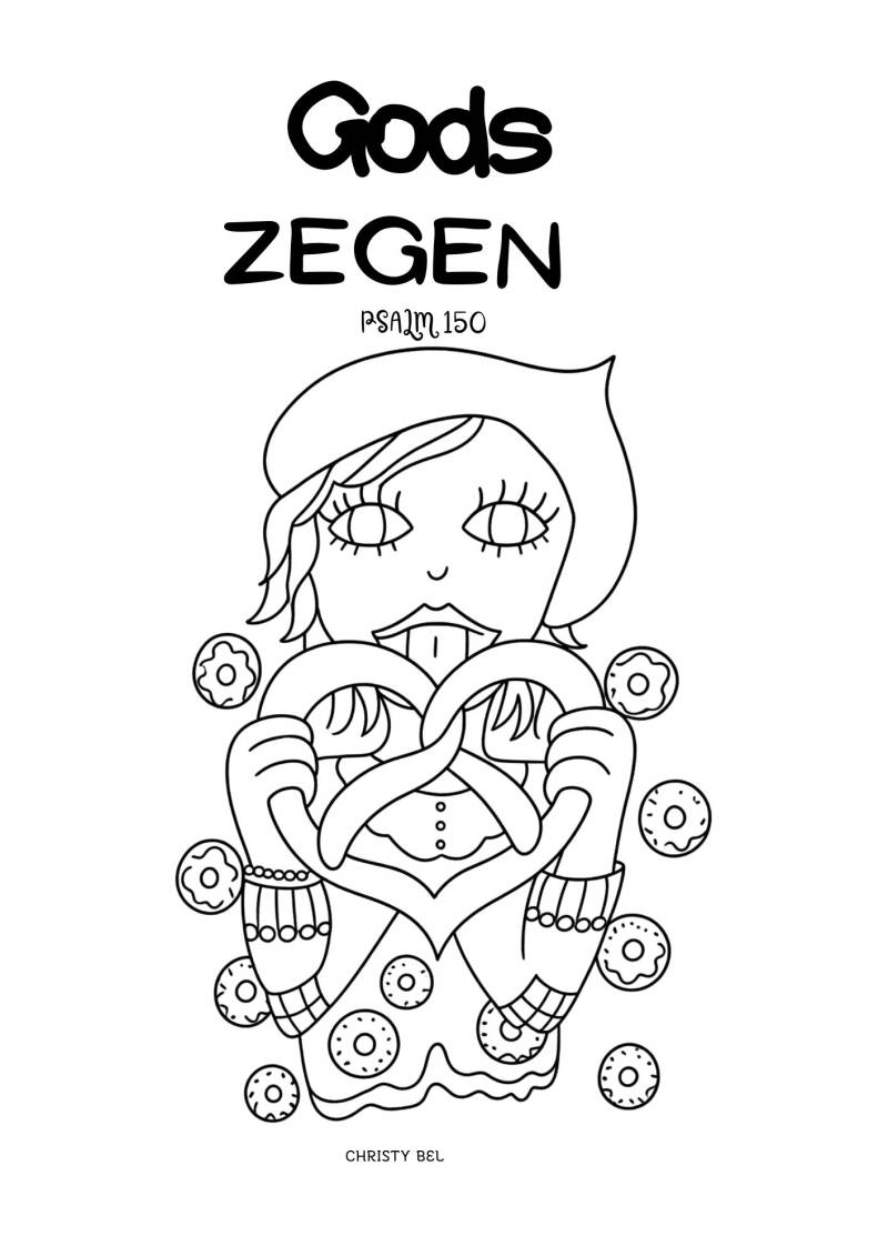 Zegenen betekent iemand het goede (van God )toe wensen. Daarom kun je hier ( zie link) kleurplaten vinden met lieve wensen en felicitaties zoals, een fijne Vaderdag Moederdag of gefeliciteerd.