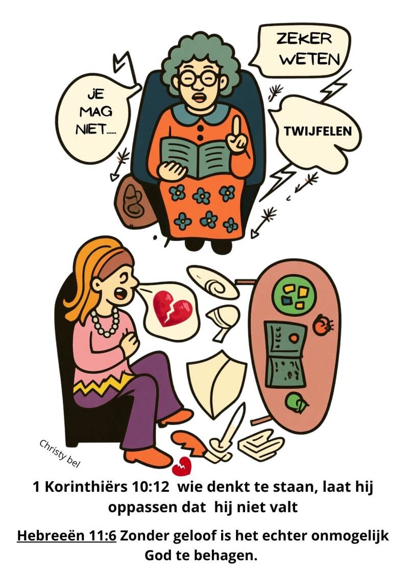cartoon over kerk humor generatie verscghillen 