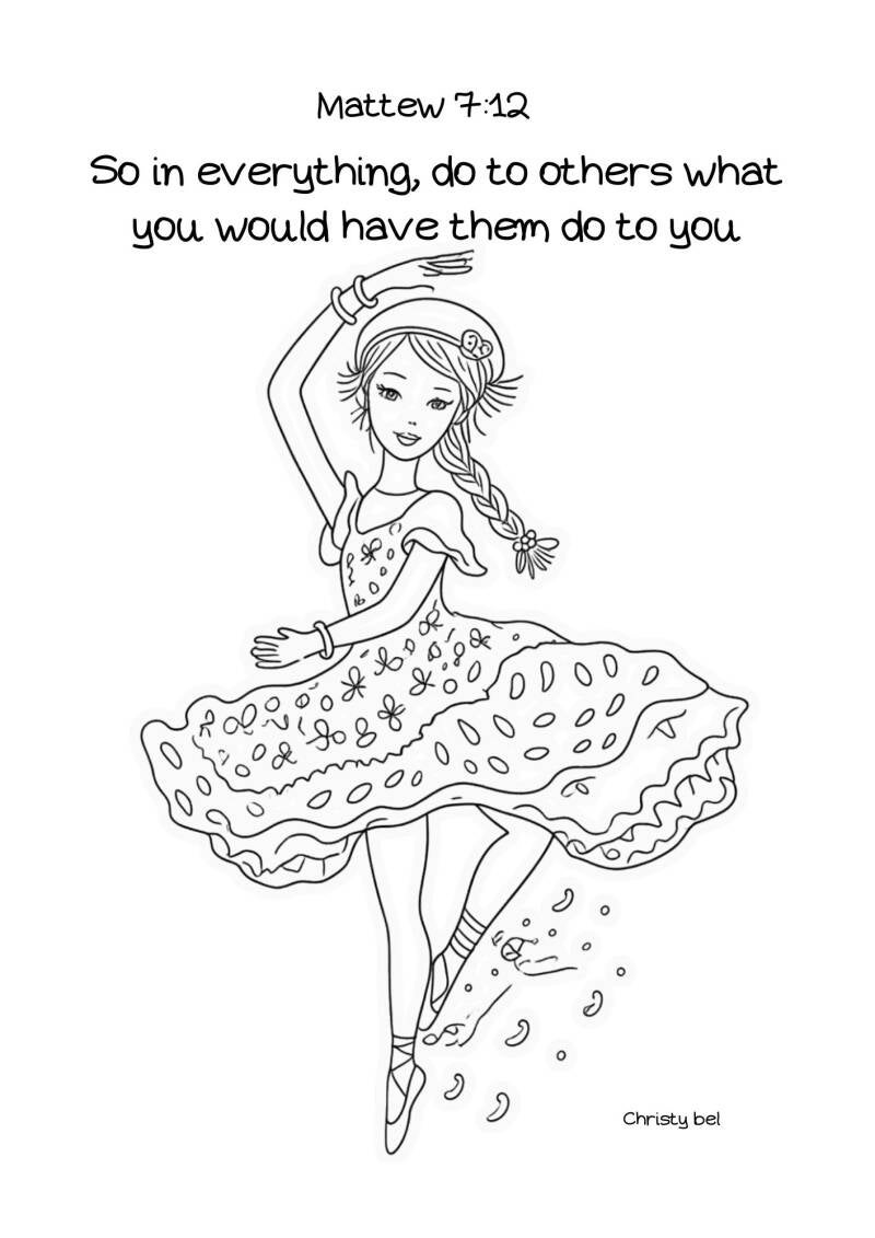 so in everything, do to others what you would have them , do to you mattew 7:12  free coloring pages Christy Bel 