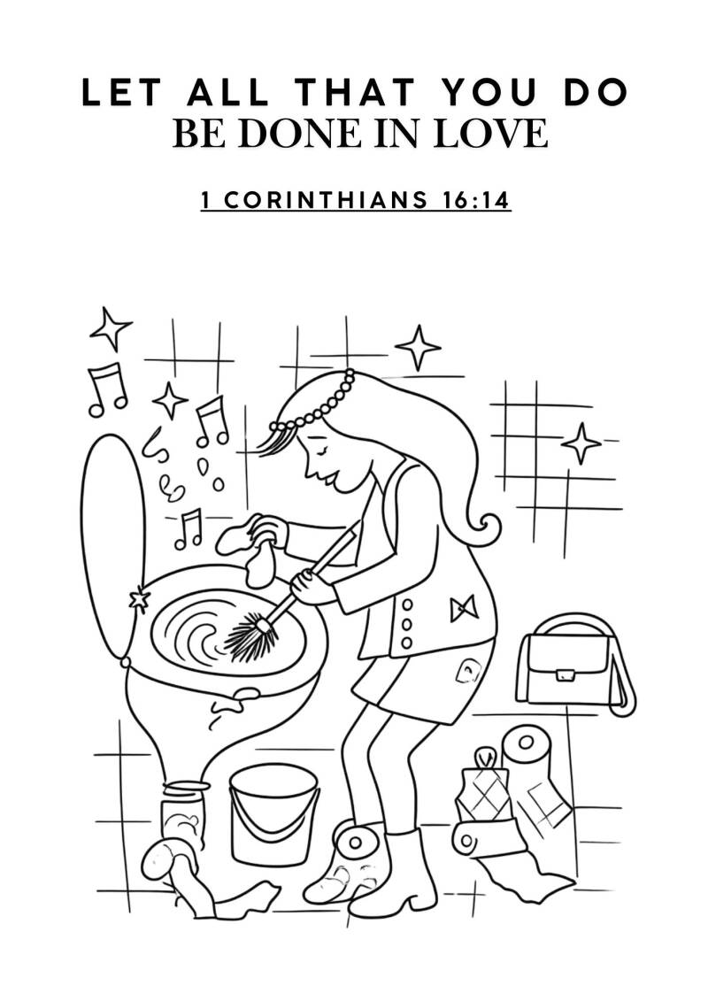 let all that you do be dione in love 1 corinthians 16. free coloring pages bible verse christy bel 