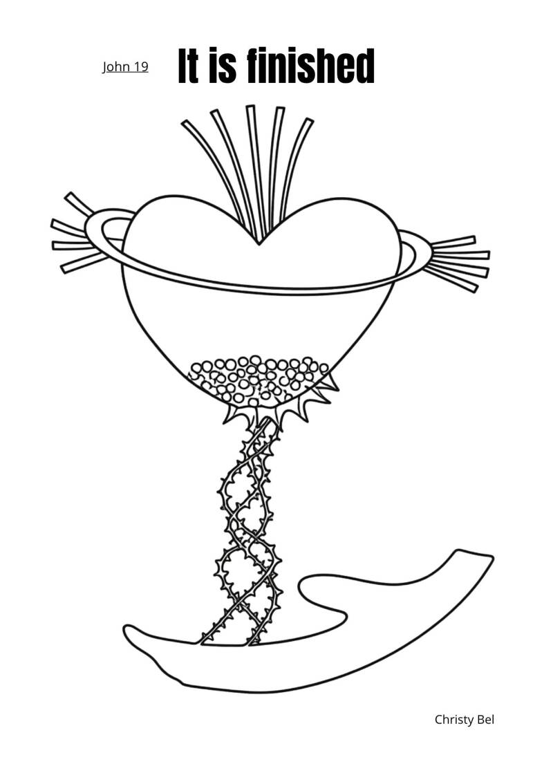 Easter coloring pages with bible verse free printable www.gratiskleurplatenmetbijbelteksten.nl Christy Bel   God Jezus Bible love forgiveness   cross