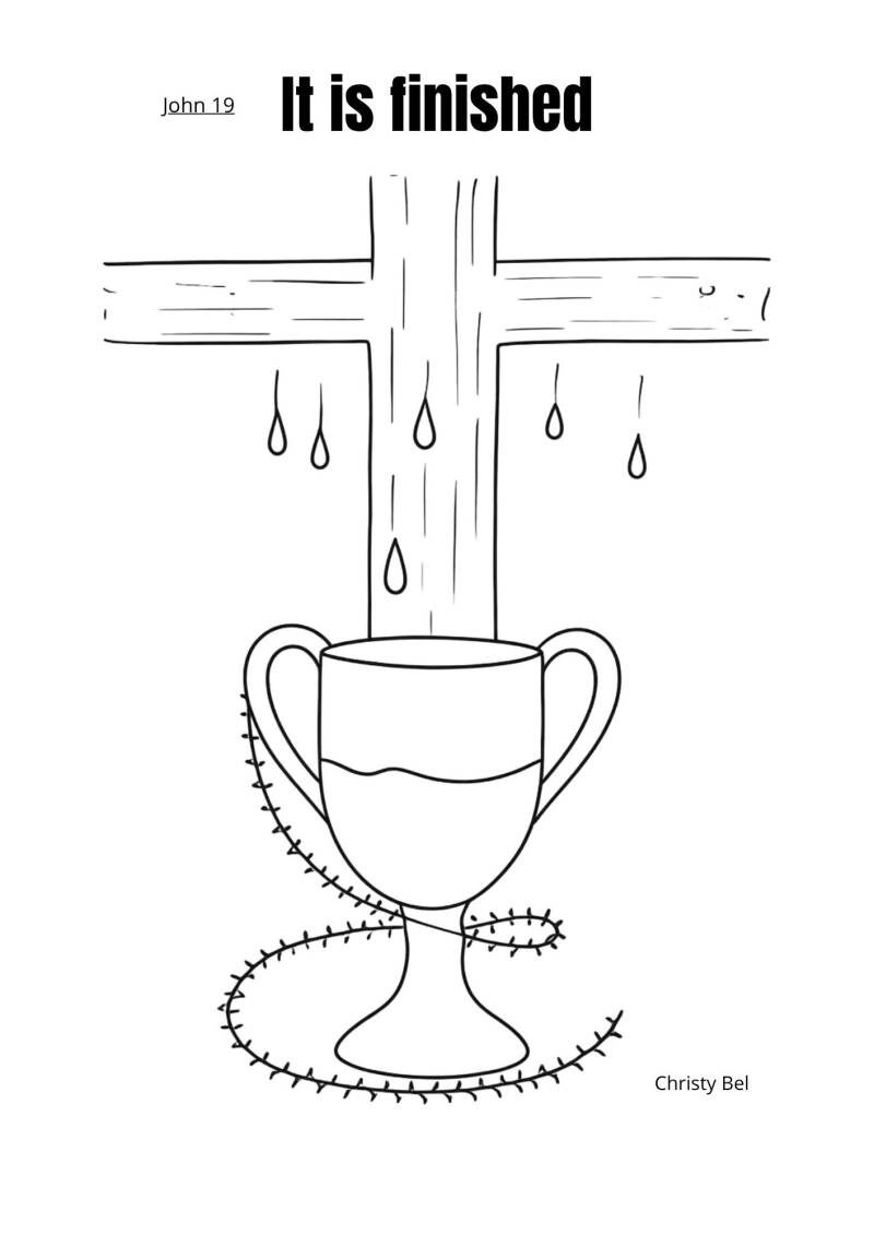 Easter coloring pages with bible verse free printable www.gratiskleurplatenmetbijbelteksten.nl Christy Bel   God Jezus Bible love forgiveness   cross