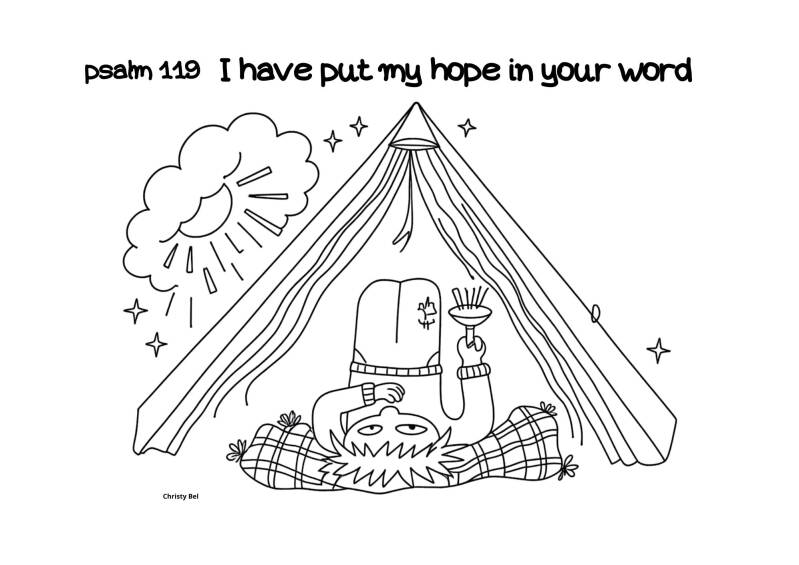 i have put my hope in your word gratis kleurplaten met bijbelteksten free coloring pages with bible verse Christy Bel www.gratiskleurplatenmetbijbeltekst.nl 