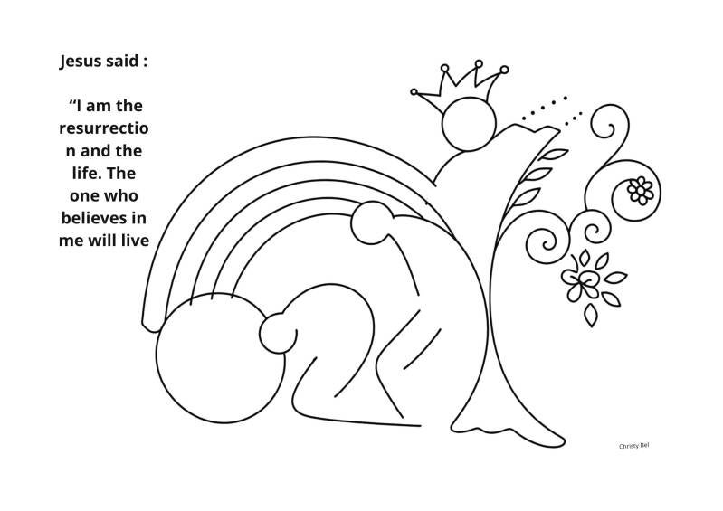 Easter coloring pages with bible verse free printable www.gratiskleurplatenmetbijbelteksten.nl Christy Bel   God Jezus Bible love forgiveness   cross
