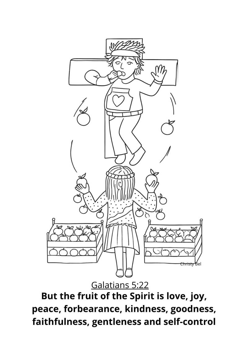 Easter coloring pages with bible verse free printable www.gratiskleurplatenmetbijbelteksten.nl Christy Bel   God Jezus Bible love forgiveness   cross