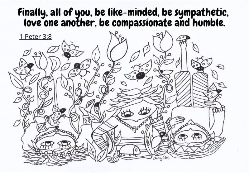 let all that you do be dione in love 1 corinthians 16. free coloring pages bible verse christy bel 