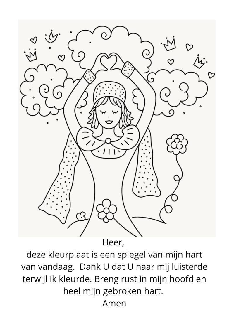Kleurplaten en werkbladen Verdriet en rouw zijn vaak lastig te vangen in woorden, zeker voor kinderen. Gelukkig mogen we weten dat we ons verdriet niet alleen hoeven te dragen en dat God troost belooft in moeilijke tijden. Tekenen, kover rouw en verlies  