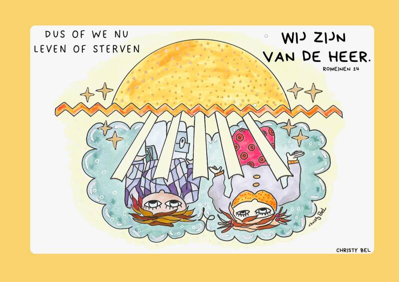 Kleurplaten en werkbladen Verdriet en rouw zijn vaak lastig te vangen in woorden, zeker voor kinderen. Gelukkig mogen we weten dat we ons verdriet niet alleen hoeven te dragen en dat God troost belooft in moeilijke tijden. Tekenen, kover rouw en verlies  