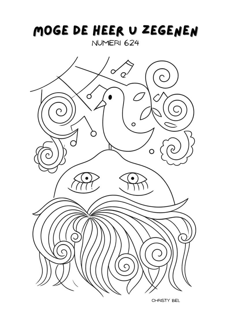 Zegenen betekent iemand het goede (van God )toe wensen. Daarom kun je hier ( zie link) kleurplaten vinden met lieve wensen en felicitaties zoals, een fijne Vaderdag Moederdag of gefeliciteerd.