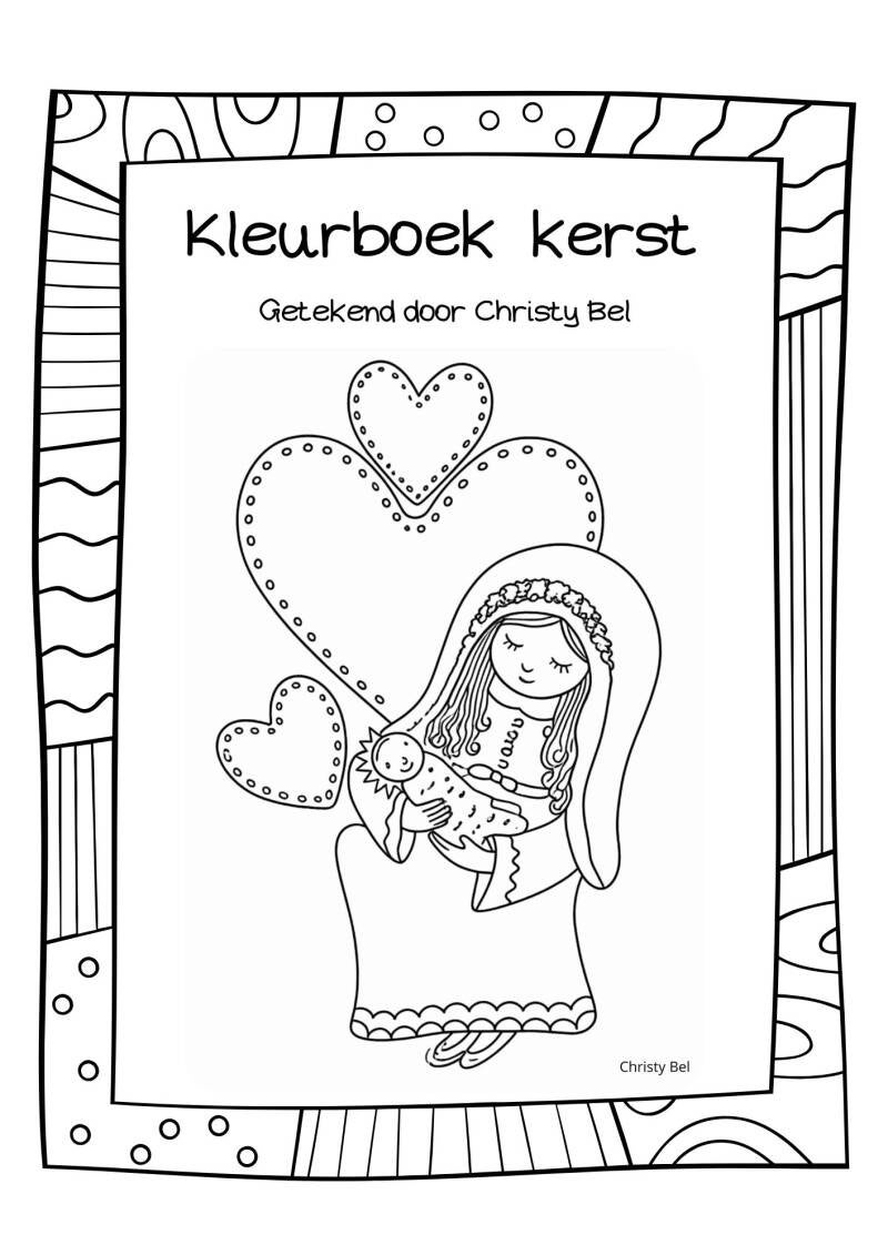 Gratis PDF kleurboek God houdt van jou van Christy Bel gratis kleurplaten met bijbeltekst www.gratiskleurplatenmetbijbeltekst.nl 