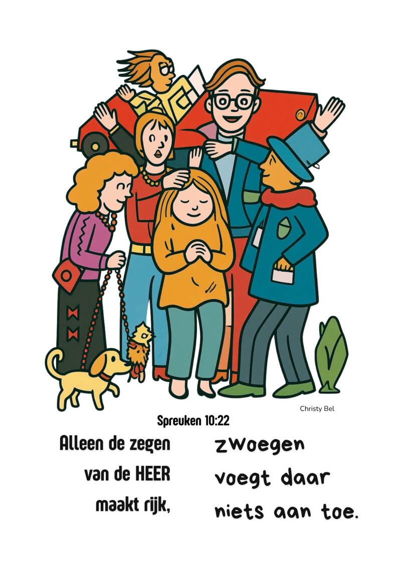 Zegenen betekent iemand het goede (van God )toe wensen. Daarom kun je hier ( zie link) kleurplaten vinden met lieve wensen en felicitaties zoals, een fijne Vaderdag Moederdag of gefeliciteerd.