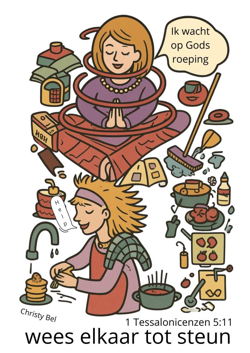 cartoon geestelijke roeping