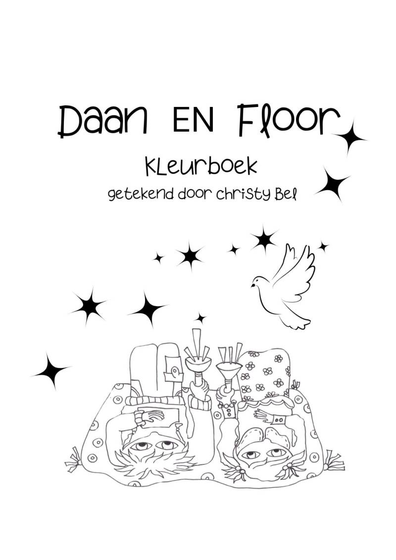 Gratis pdf met 33 kinder verhalen van DAAN en FLOOR geschreven door christy bel. OOk gratis pdf met kleurplaten . Verwijzingen naar bijbelteksten ., vrolijke kleurplaten