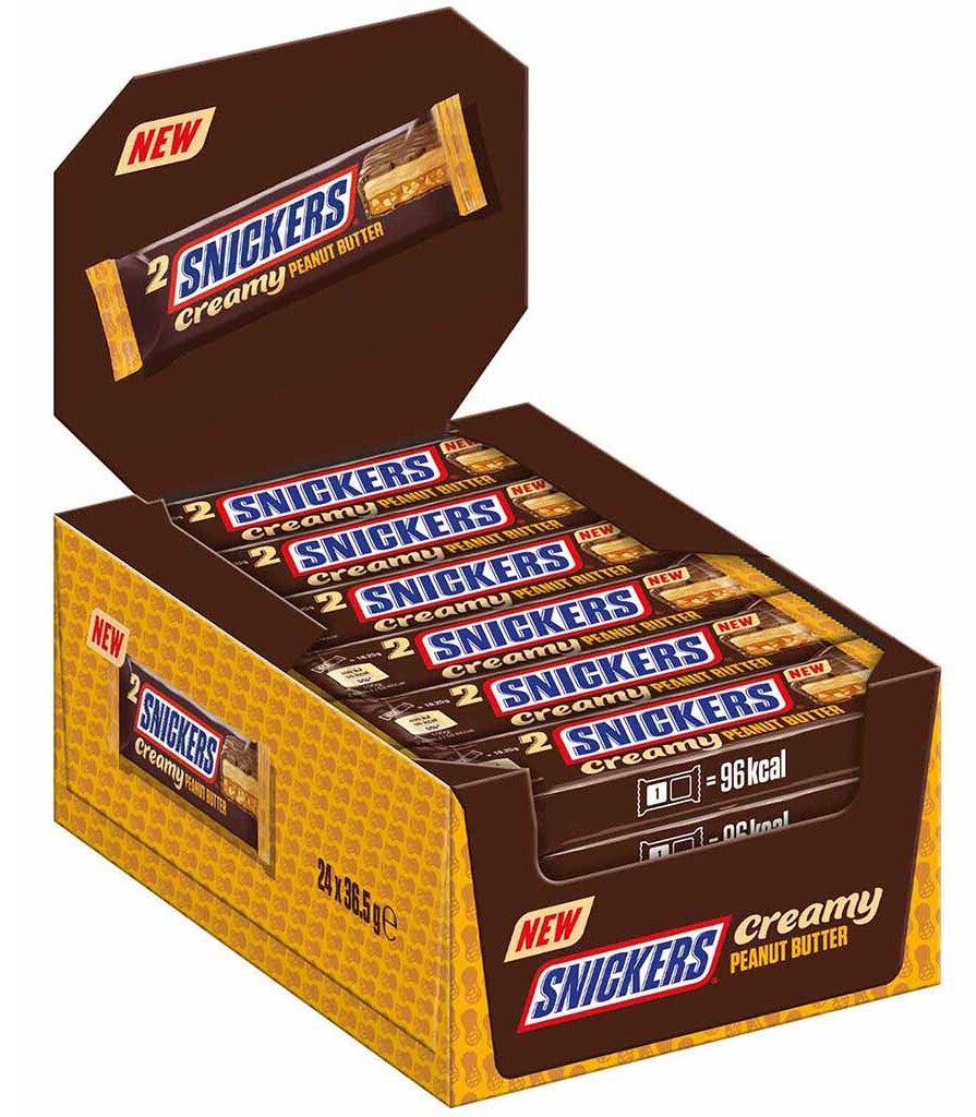 Snickers 24x 36,5   Creamy Peanut Butter á 36,5