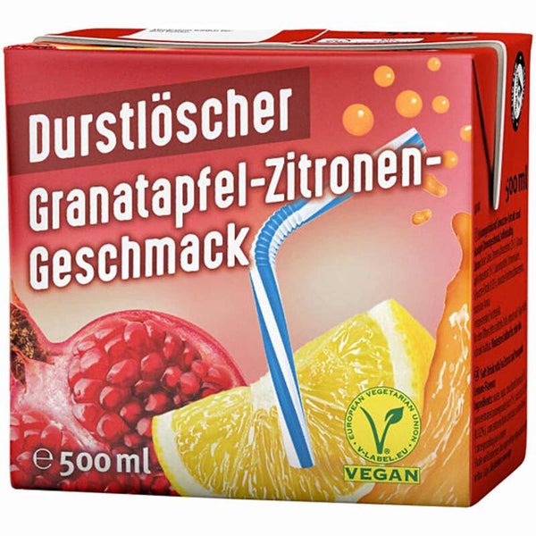 Durstlöscher Granatapfel-Zitrone 500ml  12 x500 ML