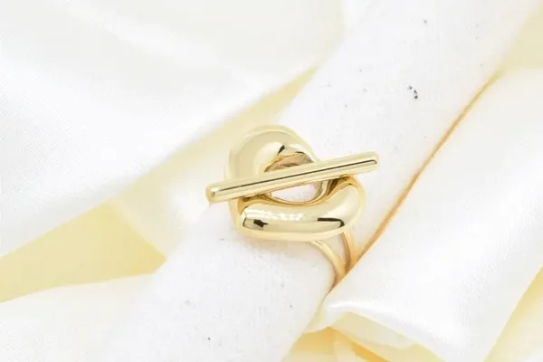 Bague coeur réglable