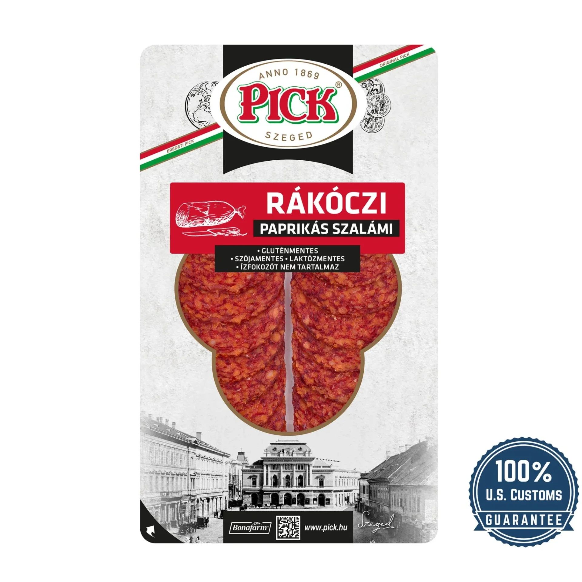 Pick Rakoczi paparika salami geschnitten 80g ( Scharf)