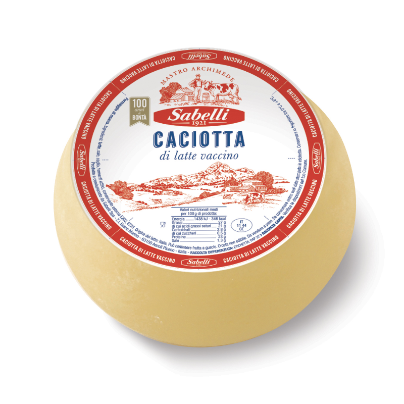 Caciotta Natur ca.1kg Sabelli 1 St. = 0,90 Kg