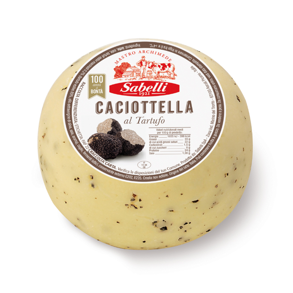 Caciotta mit schwarzem Trüffel ca.1kg Sabelli 1 St. = 0,90 Kg