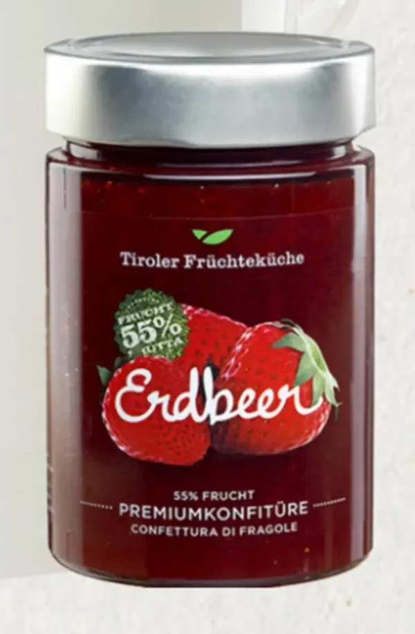 Erdbeerkonfitüre 420 gr. - Unterweger - Tiroler Schmankerl