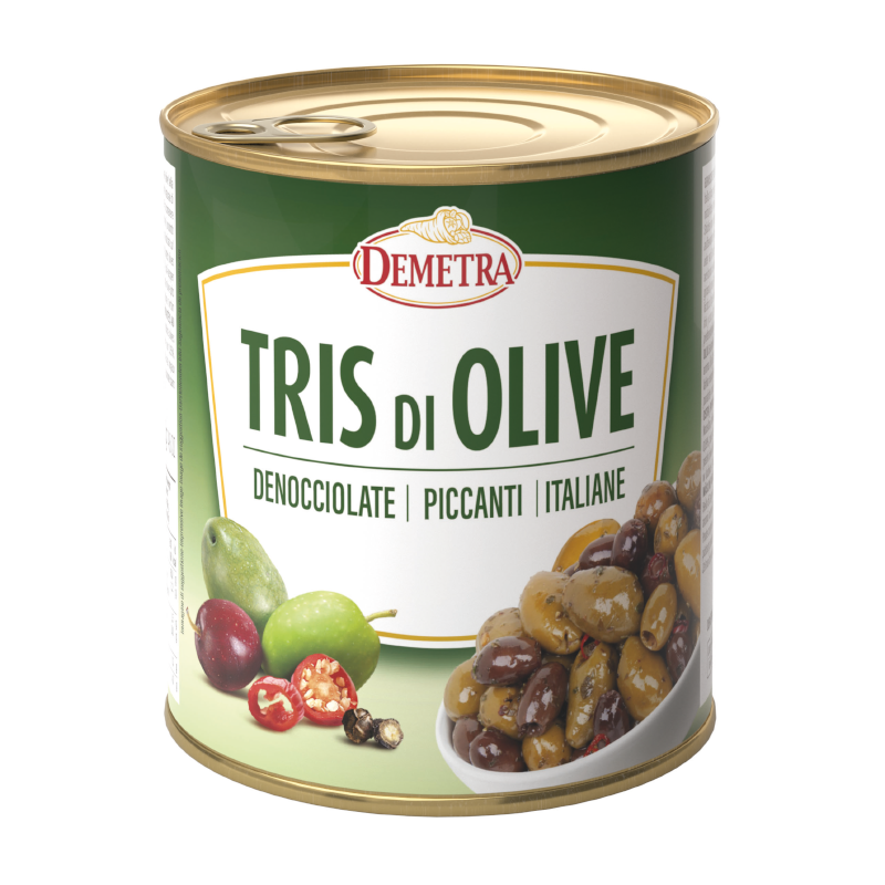 Gemischte Oliven pikant 780g Demetra