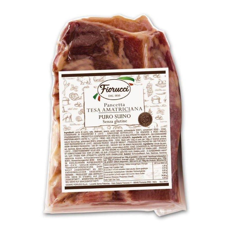Pancetta Amatriciana 1,5kg Fiorucci  1 St. = 1,2 kg