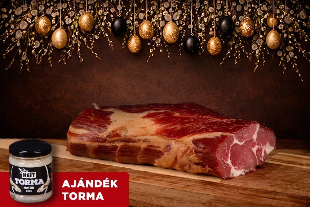 Geräucherte Schweinenacken im Ganzen (1,5 kg) + GRATIS 1 Stück HEIT Naturessig-Meerrettich (200 g)