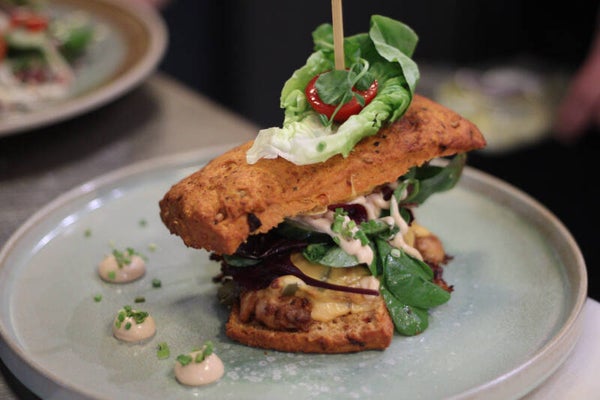 Toast BBQ chicken