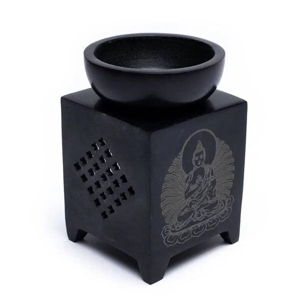 Olieverdamper zeepsteen Buddha