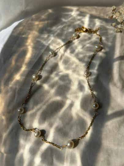 Minimalistische Parel Ketting | Infinity
