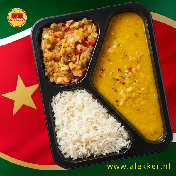 Rijst Gele daal Tjokha (rijst gele erwten & geroosterde aubergine) 500gr