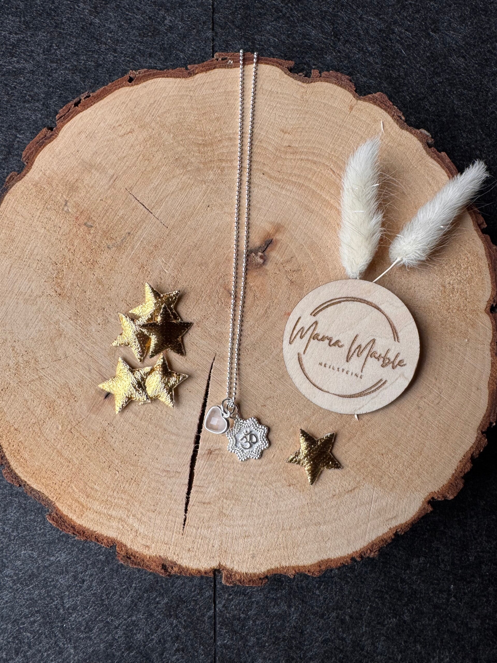 OM Herz Rosenquarz / Selbstliebe