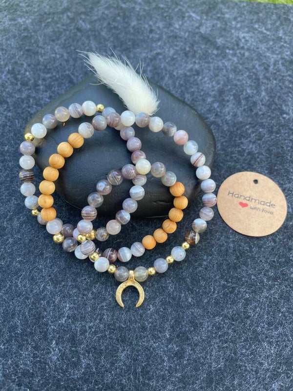 Wickel - Armband Botswana Achat