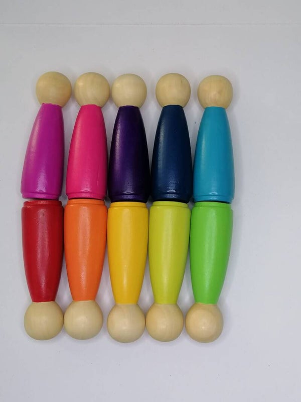 Grote Regenboog pegsel set 9cm
