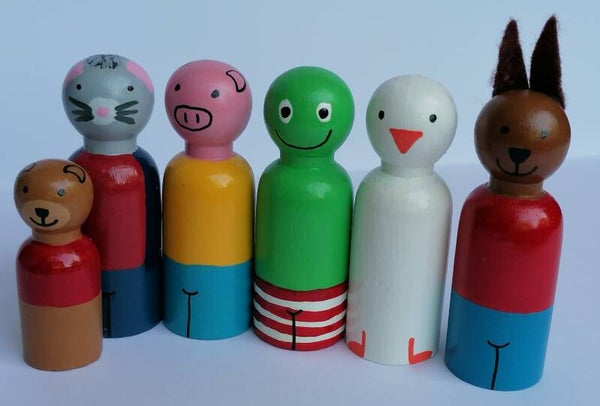 Kikker pegsel set (6sts)