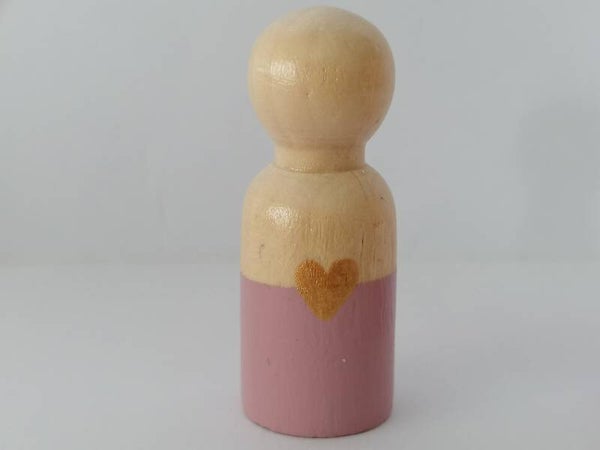 Gouden hart paars man