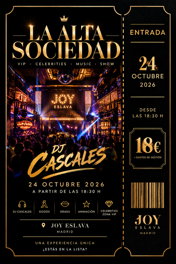 LA ALTA SOCIEDAD ENTRADA VIP