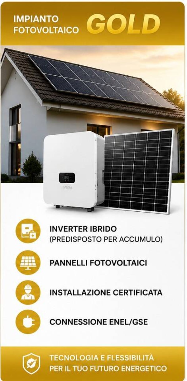 Impianto fotovoltaico 6KW Gold