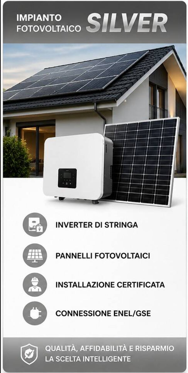 Impianto fotovoltaico 3KW Silver