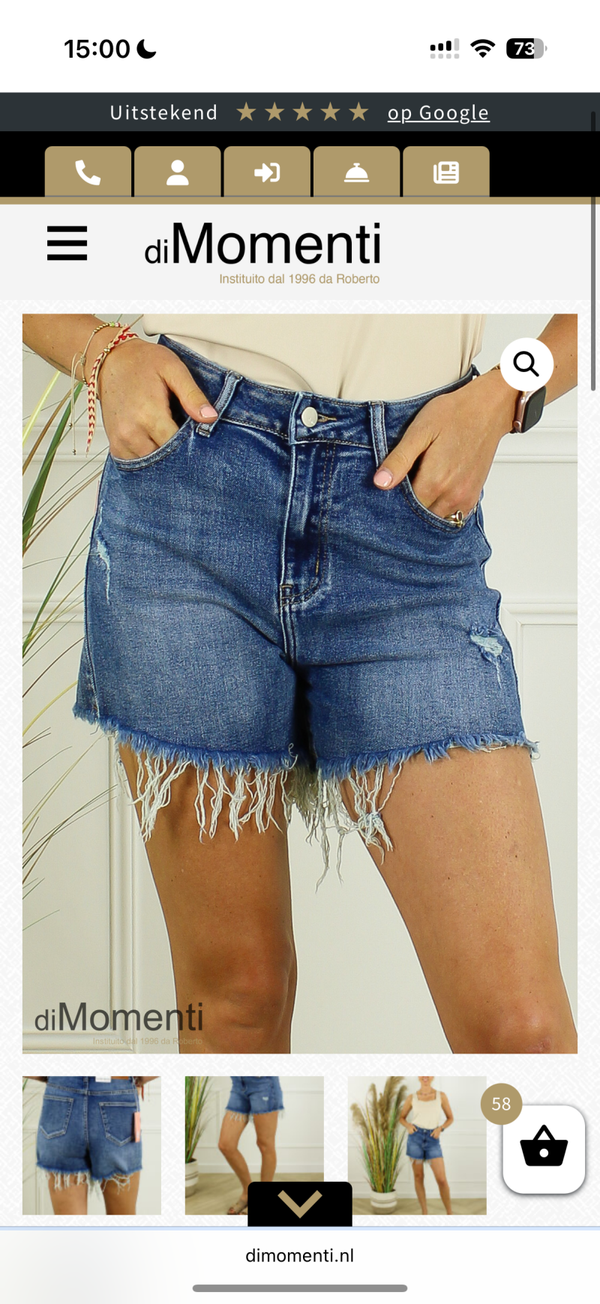 Kathy Jeans Short Damaged