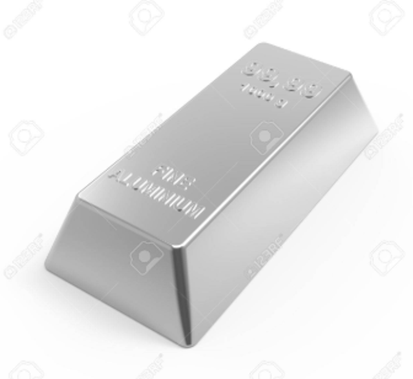 barre de lingots en aluminium pur 99,9% / 1kg