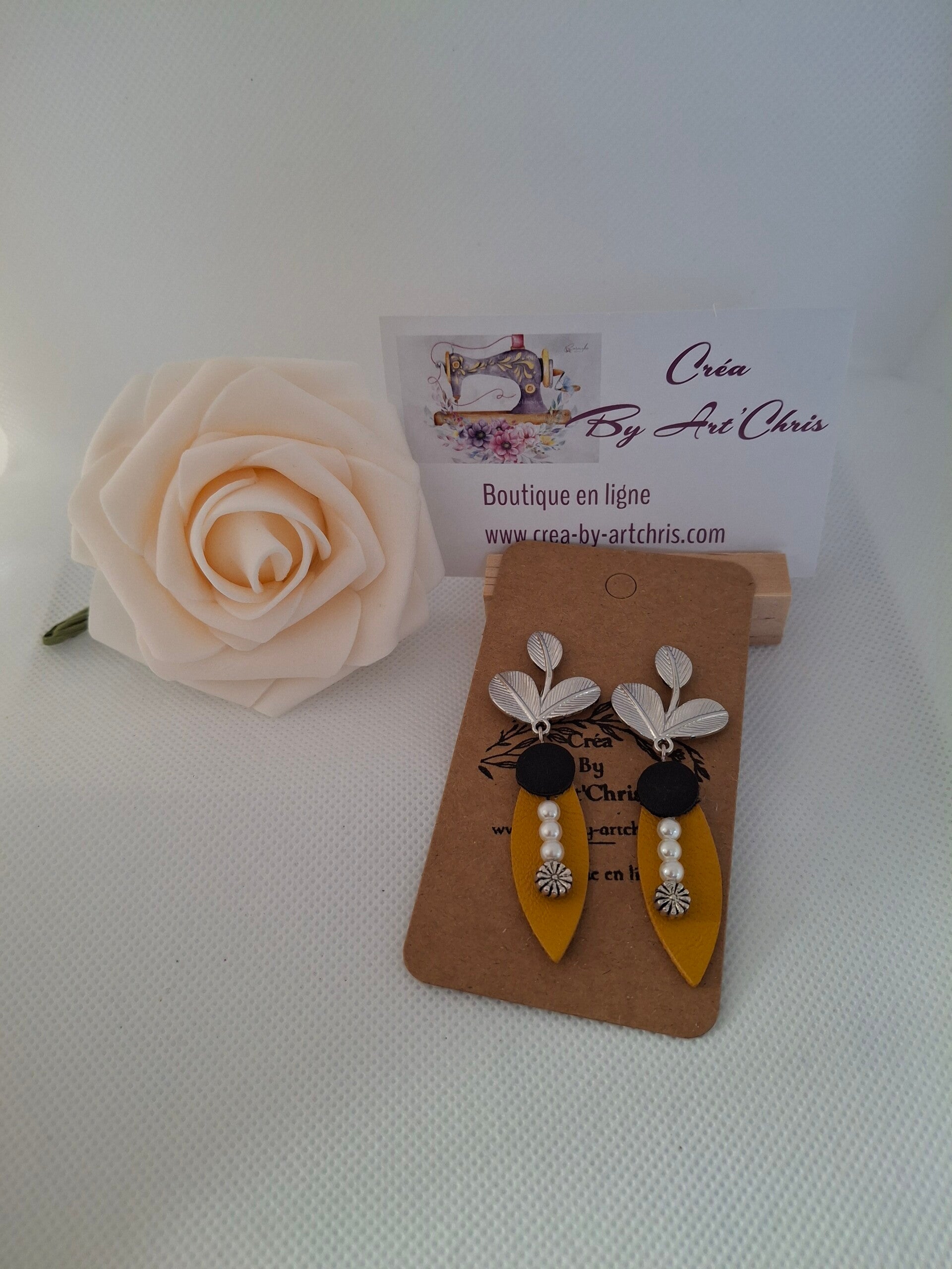 Boucles d'oreilles cuir